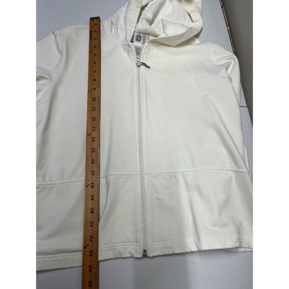 Vintage 90s Full Zip Jacket Womens Large Activewear Workout Cotton Spandex - Picture 6 of 8